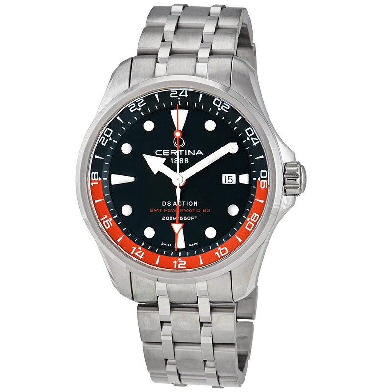 Certina DS Action GMT Automatic Black Dial Men's Watch C032.429.11