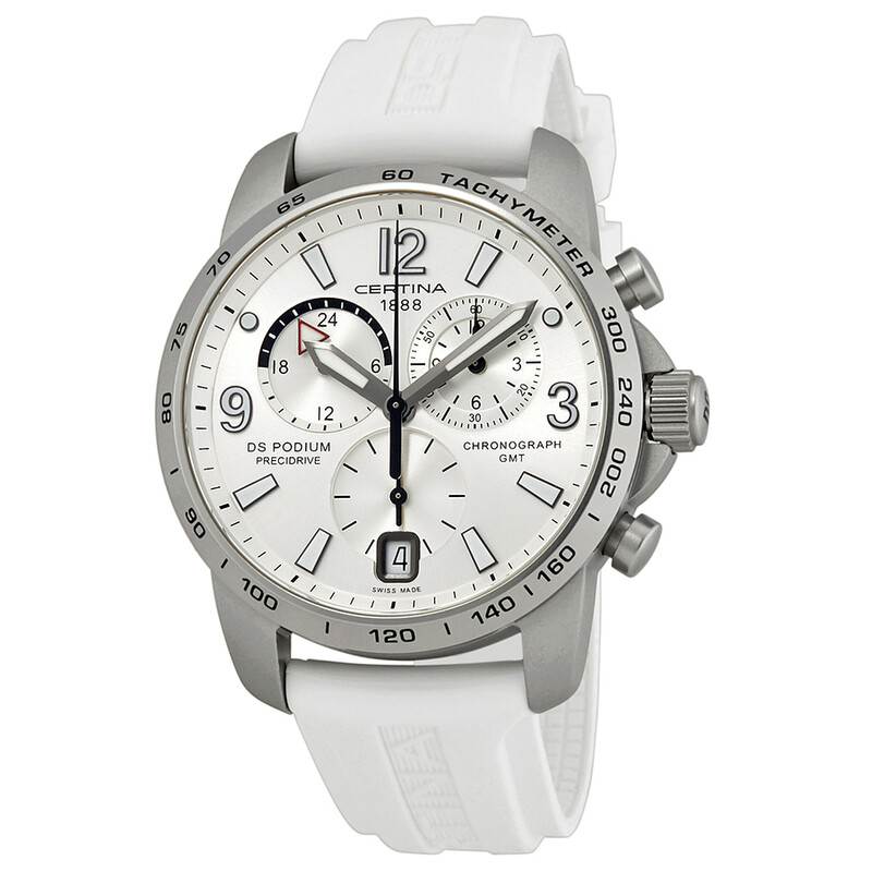 Certina DS Podium Aluminum White Rubber Men's Watch C0016399703700