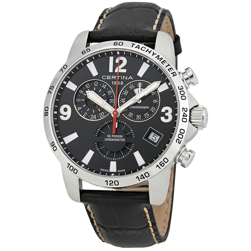 Certina DS Podium Chronograph Black Dial Men's Watch C034.654.16