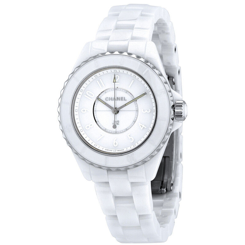 Chanel J12 Phantom White Dial Ladies Watch H6345 3599594150736