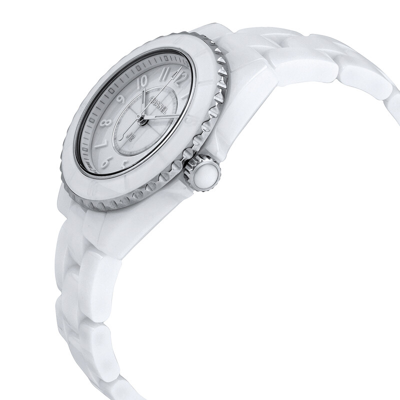 Chanel J12 Phantom White Dial Ladies Watch H6345 3599594150736