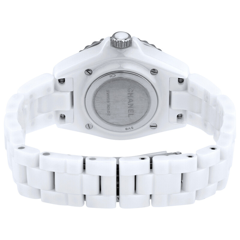 Chanel J12 Phantom White Dial Ladies Watch H6345 3599594150736