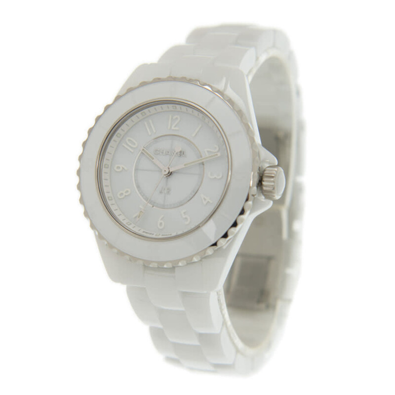 Chanel J12 Phantom White Dial Ladies Watch H6345 3599594150736