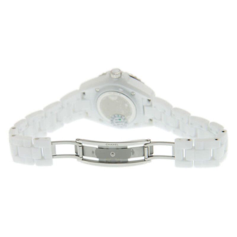 Chanel J12 Phantom White Dial Ladies Watch H6345 3599594150736