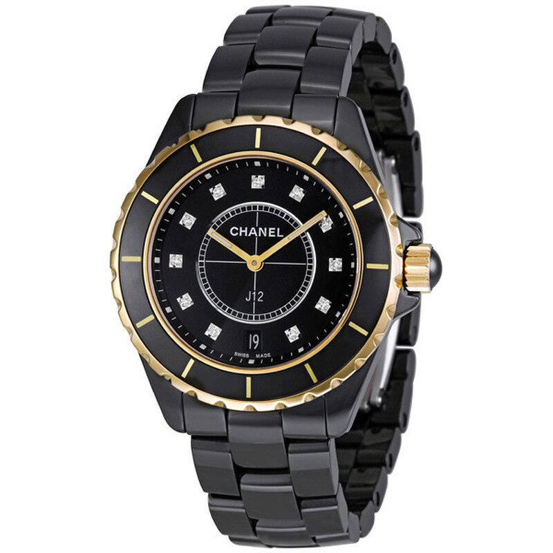 Chanel J12 Quartz Black Ceramic Unisex Watch H2544 3599594015264