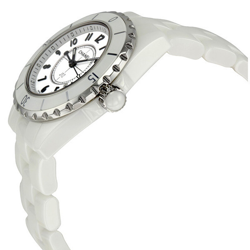 Chanel J12 Quartz White Dial Ladies Watch H0968 3599590285418