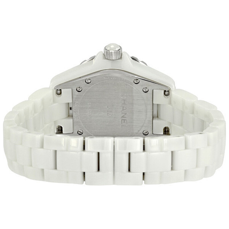 Chanel J12 Quartz White Dial Ladies Watch H0968 3599590285418