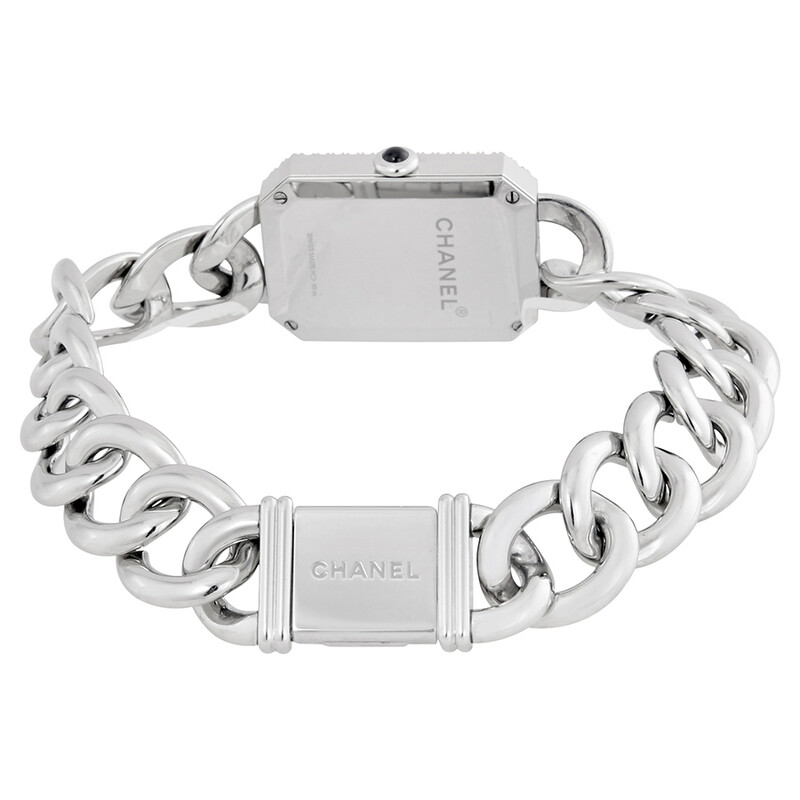 Chanel Premiere Black Dial Stainless Steel Diamond Ladies Watch