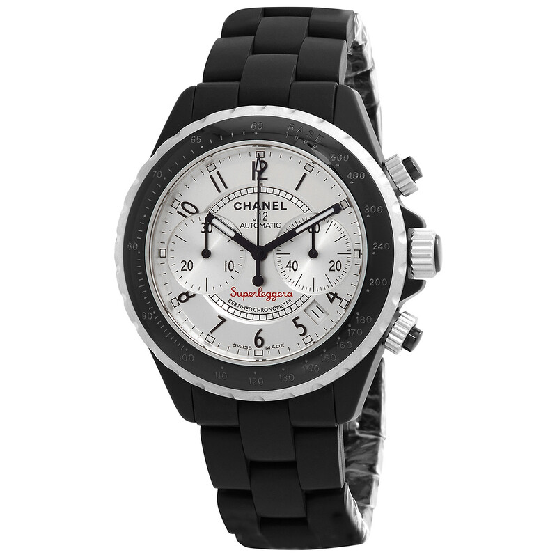Chanel Superleggera Watch 41 Chronograph Box Ceramic Black Chanel Superleggera Black Ceramic Chronograph Men main image 3