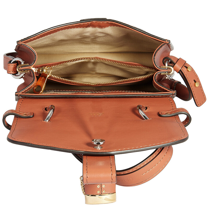 Chloé Crocodile Embossed Small Aby Day Shoulder Bag CHC19WS205A87