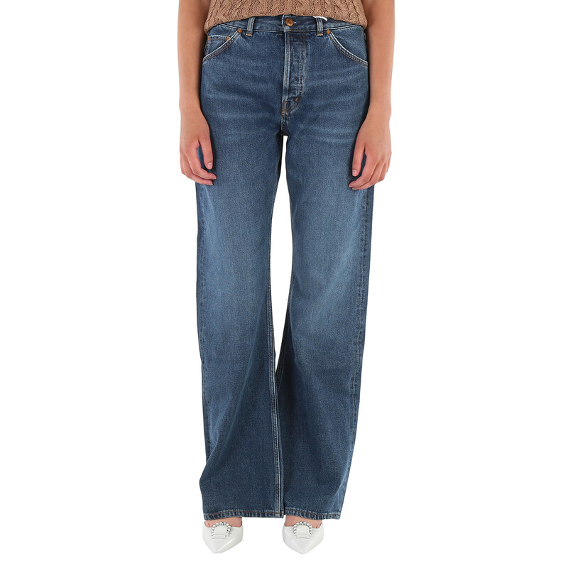 【フィービー期】05ss Chloe ジョーツ インディゴブルー Chloé Ladies Denim Flare Pinatubo Flared Jeans, Waist Size 30