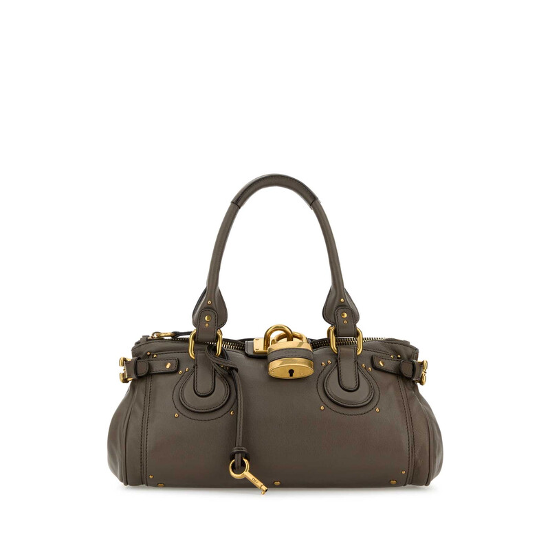 Chloé Chloé Mud Leather Paddington Shoulder Bag CH25WS802P75 036