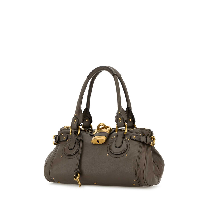 Chloé Chloé Mud Leather Paddington Shoulder Bag CH25WS802P75 036