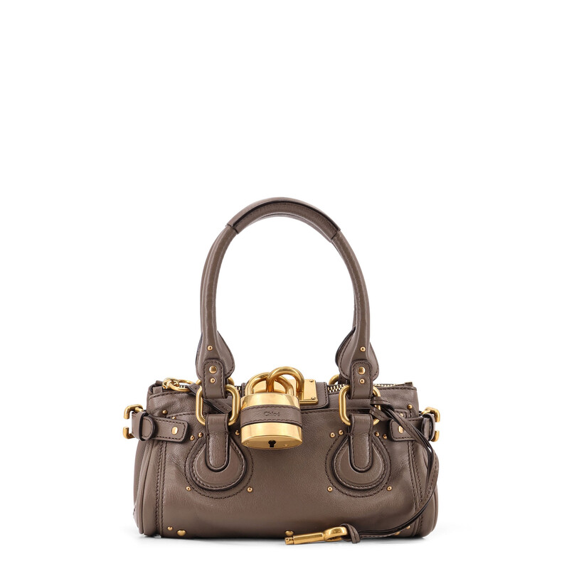 Chloé Chloé Mud Small Paddington Handbag CH26SS805P75 036