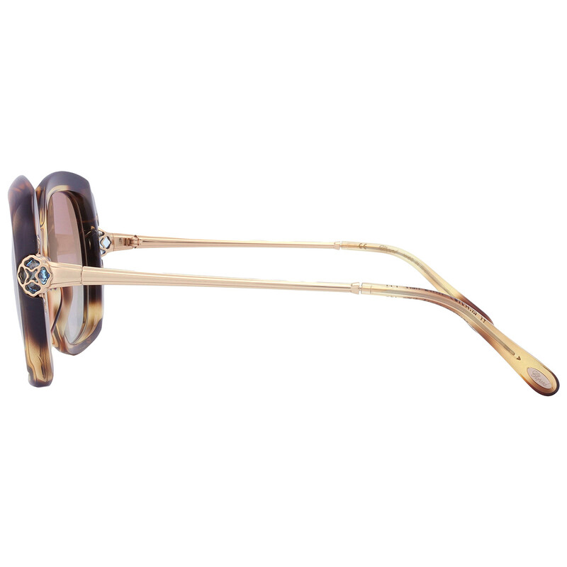 Chopard Brown Gradient Butterfly Ladies Sunglasses SCH314S  display picture 1
