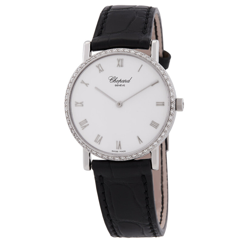 Chopard Classic Hand Wind Diamond White Dial Ladies Watch 173154