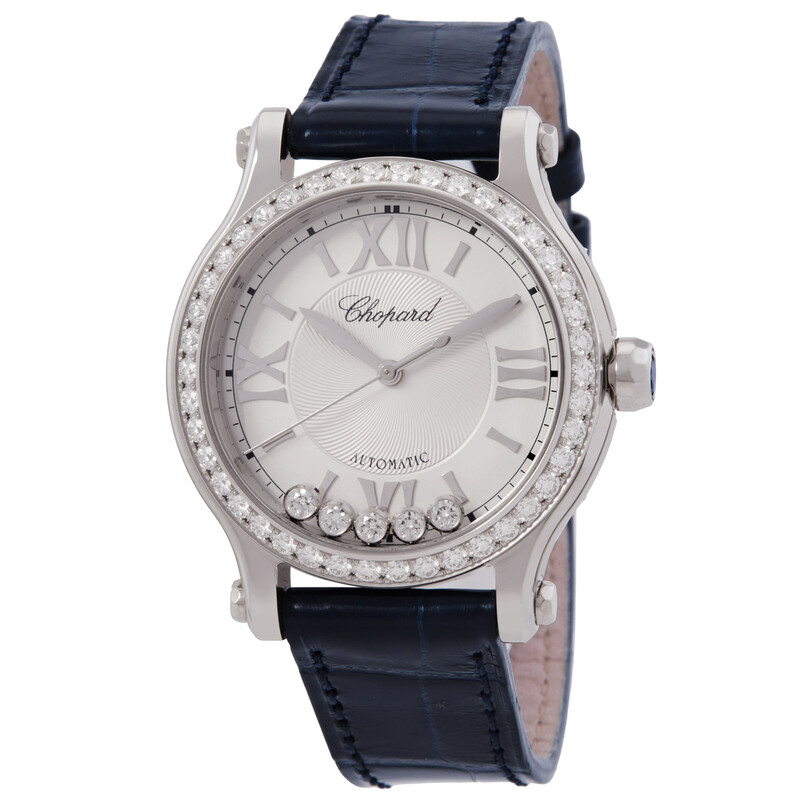 Chopard Happy Sport Automatic Diamond Silver Dial Ladies Watch