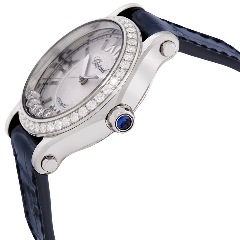 Chopard Happy Sport Automatic Diamond Silver Dial Ladies Watch