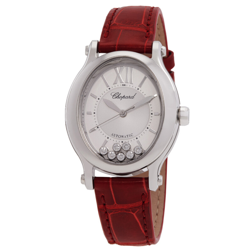 Chopard Happy Sport Oval Automatic Silver Dial Ladies Watch 278602