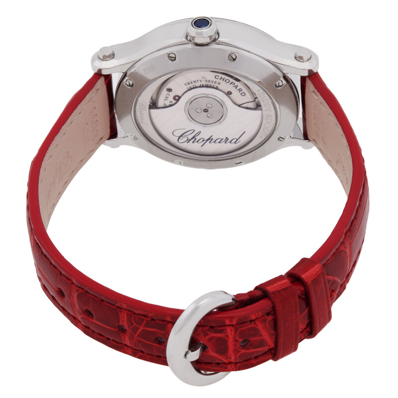 Chopard Happy Sport Oval Automatic Silver Dial Ladies Watch 278602