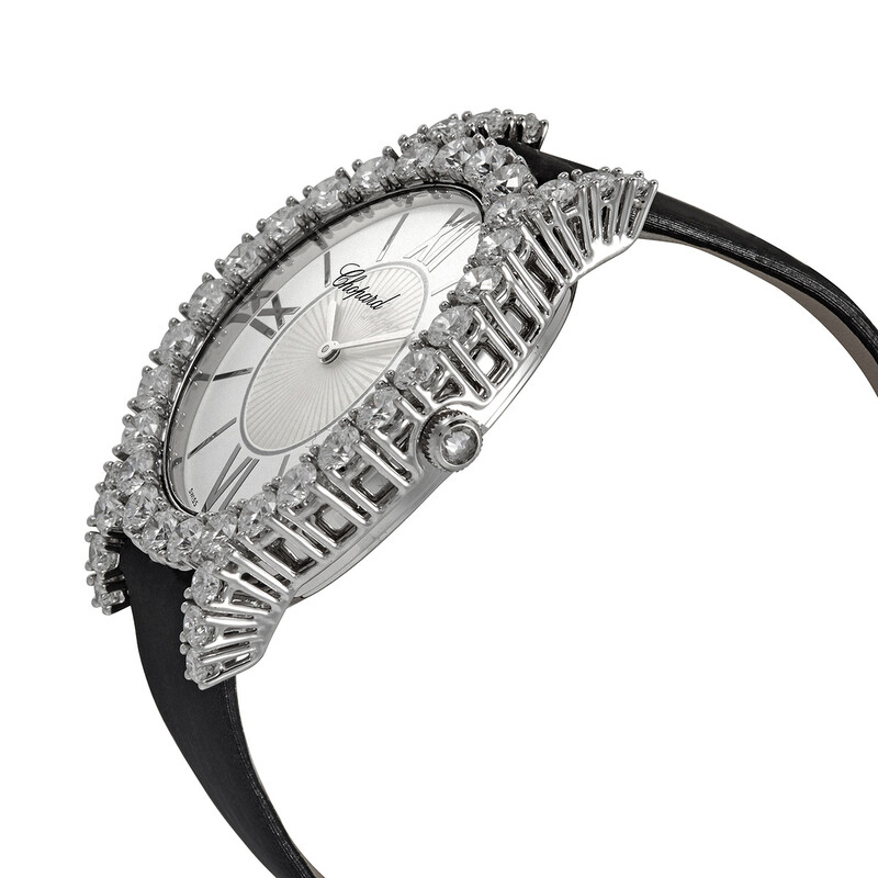 Chopard L'Heure du Diamant 18kt White Gold Quartz Ladies Watch