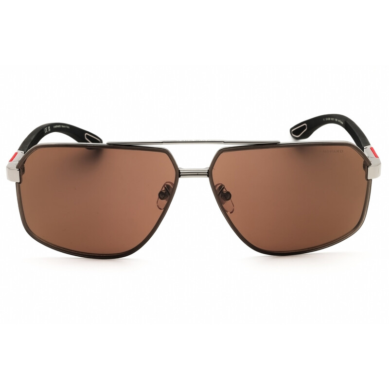 Chopard Men's Grey Rectangular Sunglasses SCHG89 190605496657