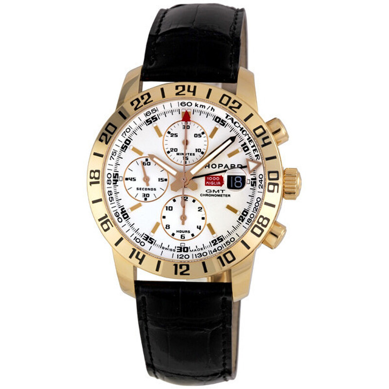 タマリダーツ　ホワイトゴールド Chopard Mille Miglia Men's Rose Gold GMT Chronograph Watch 161267