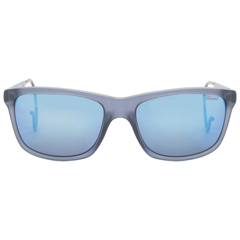Chopard Polarized Blue Square Men's Sunglasses SCH156M AGQB 57