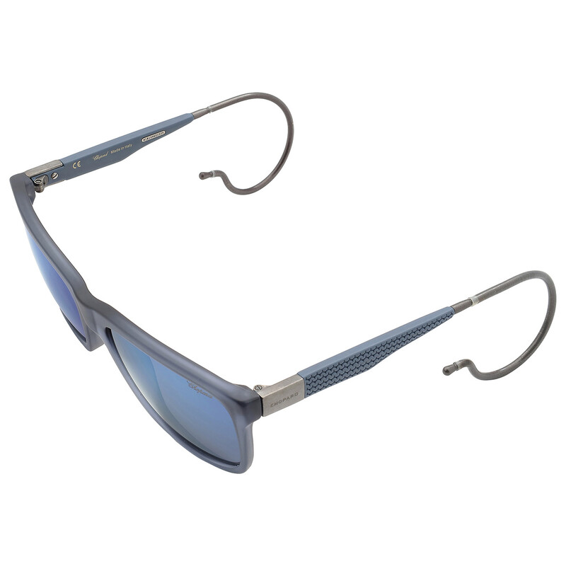 クラブ shoh Chopard Polarized Blue Square Men's Sunglasses SCH156M AGQB 57