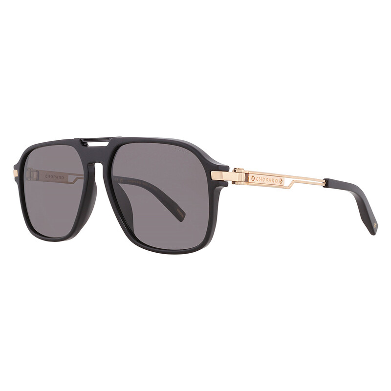 Chopard Polarized Smoke Navigator Men's Sunglasses SCH347 700P 58