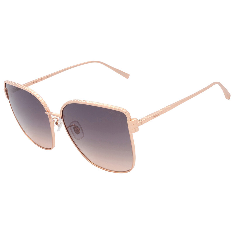 Chopard Smoke Orange Gradient Butterfly Ladies Sunglasses  display picture 3