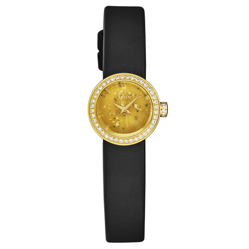 Dior Christian Dior La D De Dior Mini Quartz Gold Dial Ladies