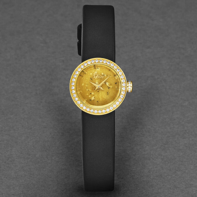 Dior Christian Dior La D De Dior Mini Quartz Gold Dial Ladies