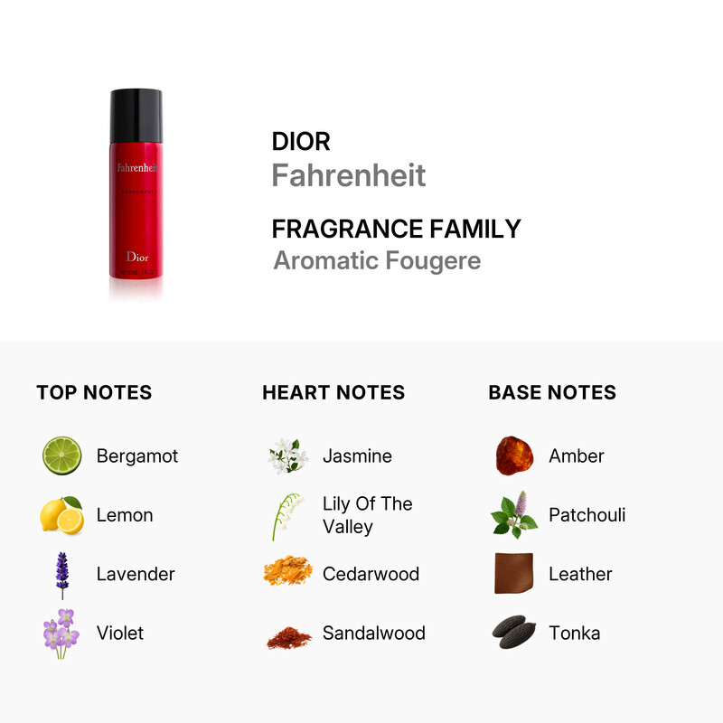 Dior Christian Dior Men's Fahrenheit Deodorant Body Spray 5 oz