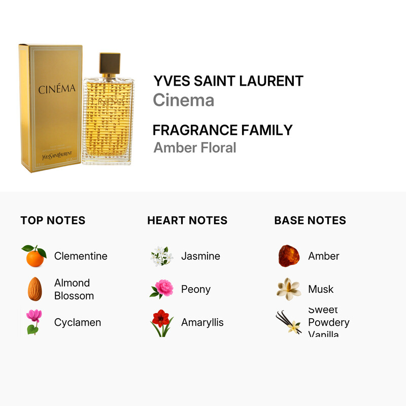 Yves Saint Laurent Cinema by Ysl EDP Spray 3.0 oz (w