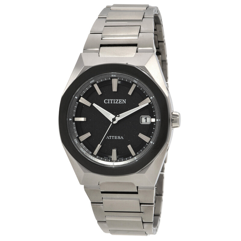 Citizen Attesa Eco-Drive Black Dial Men's Watch CB3044-55E