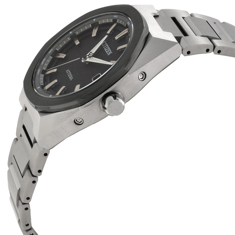 Citizen Attesa Eco-Drive Black Dial Men's Watch CB3044-55E