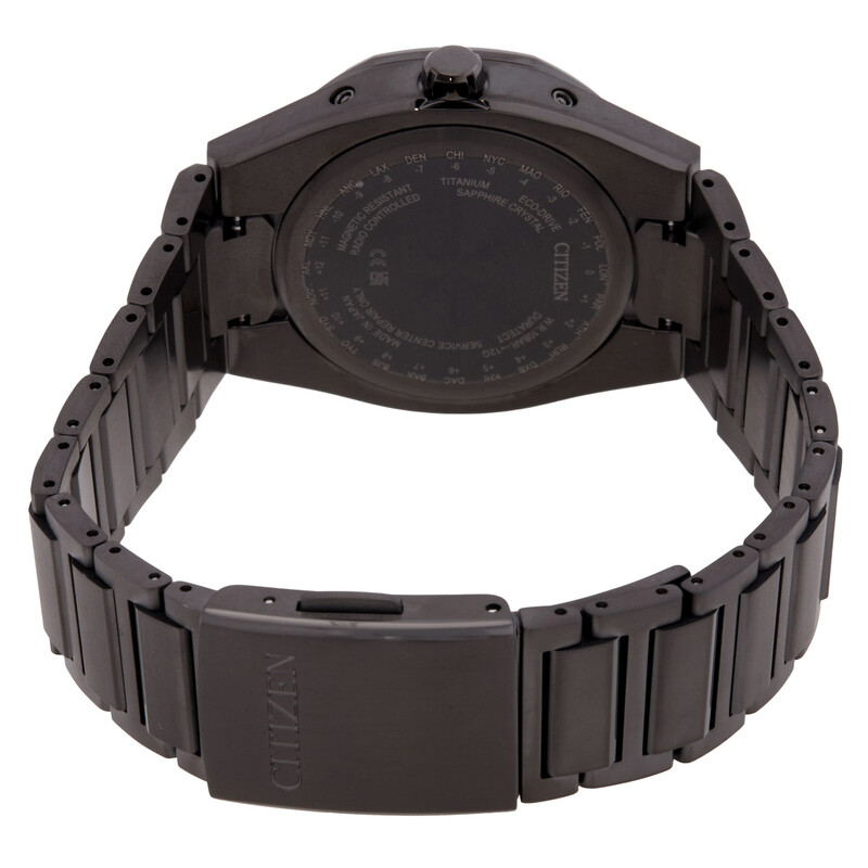 O*1様 CITIZEN ATTESA Eco-Drive 黒文字盤 Citizen Attesa Eco-Drive Black Dial Men's Watch CB3045-61E