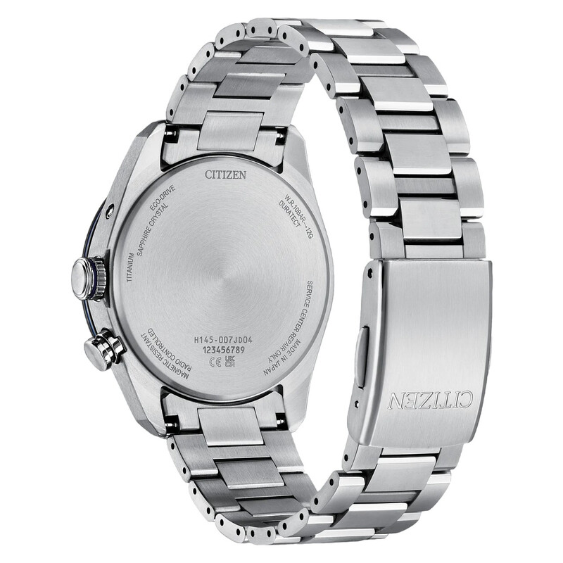 CITIZEN ATTESA ワールドタイム 電波ソーラー　希少世界地図文字盤 Citizen Attesa Perpetual World Time Blue Dial Men's Watch CB0288
