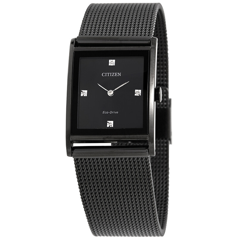 Citizen Axiom Eco-Drive Black Dial Men's Watch BL6008-53E
