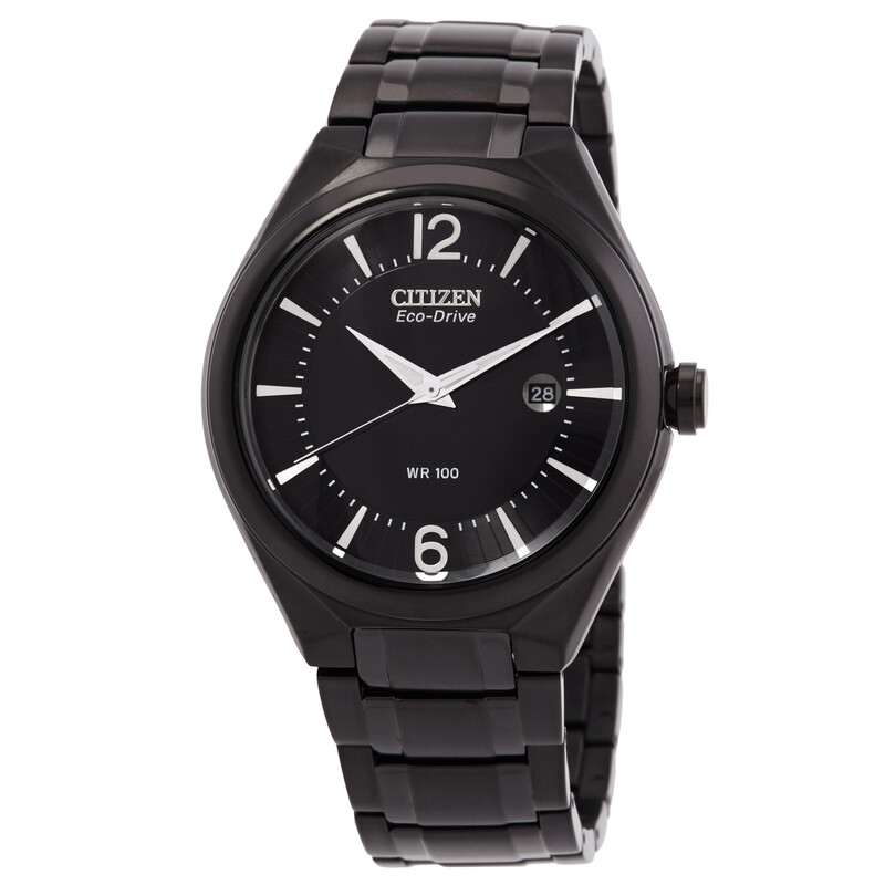 Citizen Black Dial Men's Eco-Drive Watch AW1325-64E - Watches