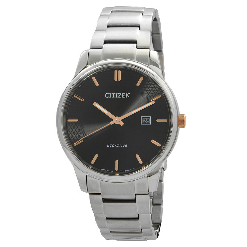Citizen Black Dial Stainless Steel Band Men's Watch Bm6977-70E