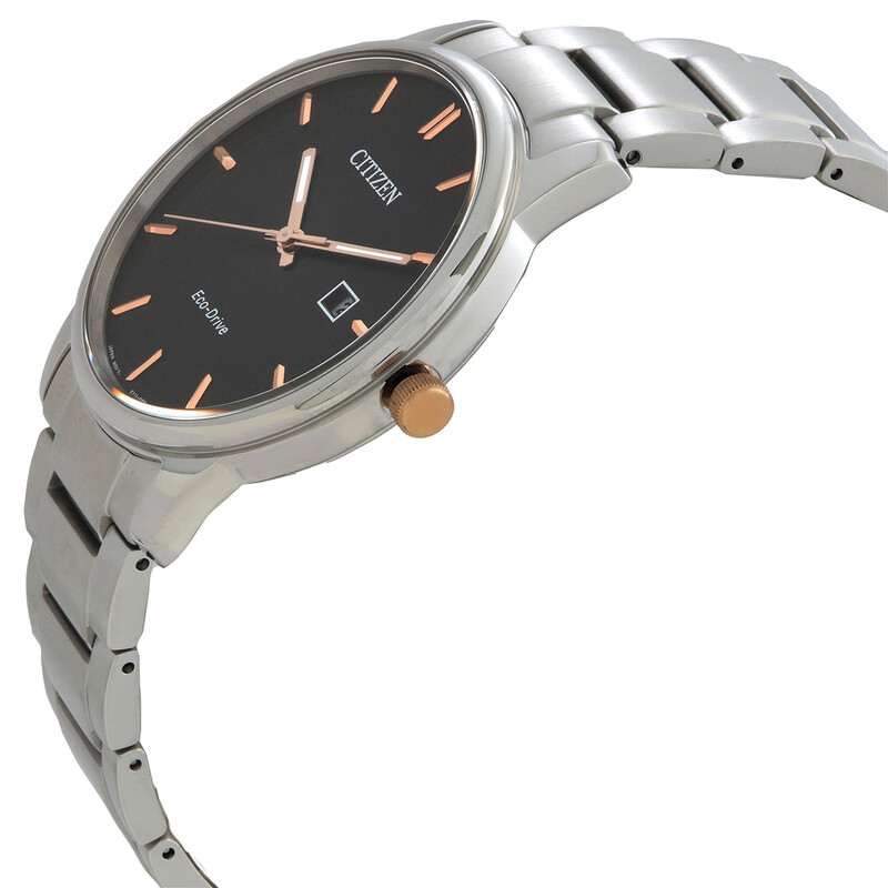 Citizen Black Dial Stainless Steel Band Men's Watch Bm6977-70E