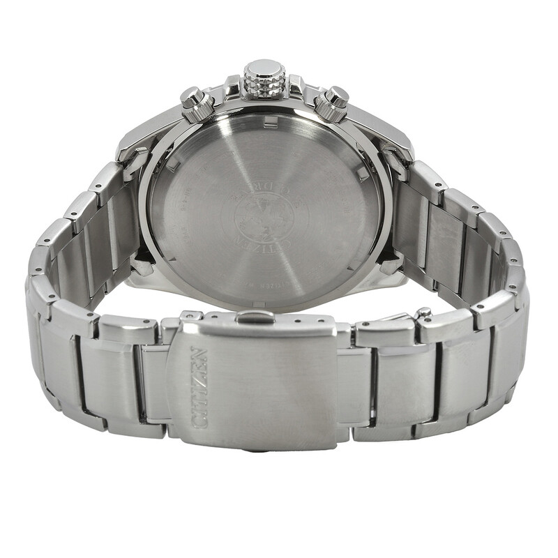 Citizen Brycen Chronograph Eco-Drive Black Dial Men's Watch AT2438