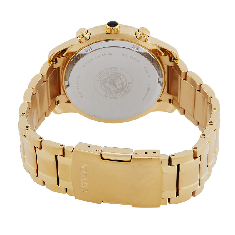 Citizen Brycen Eco-Drive Chronograph Gold Dial Men's Watch BL5512