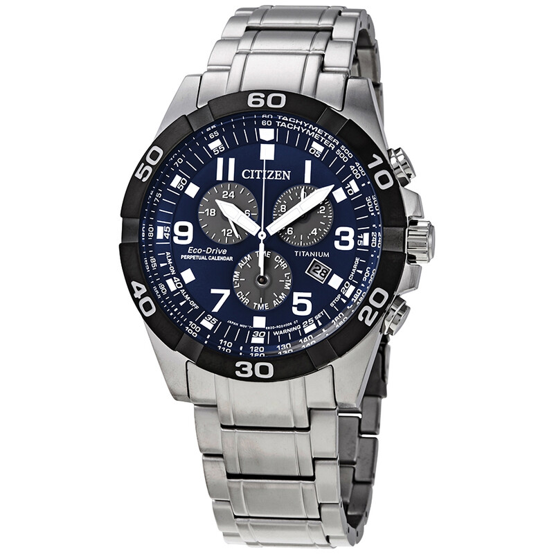 Citizen Brycen Perpetual Chronograph Blue Dial Men's Watch BL5558