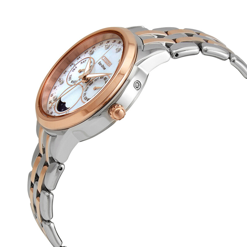 Citizen Ladies Calendrier Chronograph Diamond Eco-Drive Watch Ladies main image 2