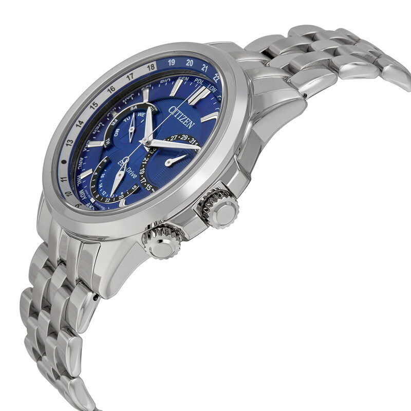 Citizen Calendrier Eco-Drive World Time Dark Blue Dial Men's Watch