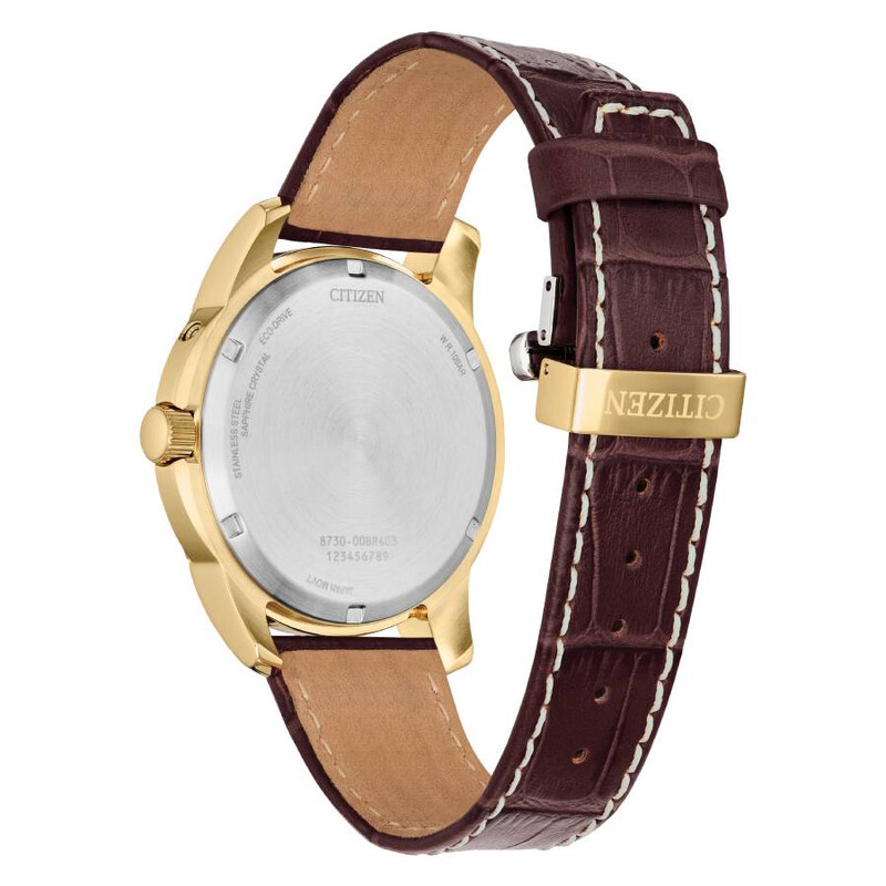 Citizen Calendrier Moon Phase Gold Dial Men's Watch BU0082-06P