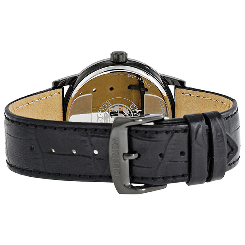 Citizen Caliber 8651 Eco-Drive Moonphase Black Dial Men's Watch